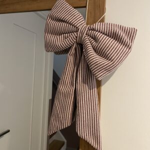 Kerststrik | Bordeauxrood met goud